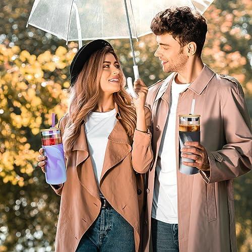 imageTronco 20 oz Glass Tumbler with Lid and Straw Iced Coffee Cup and Smoothie Cup with Bamboo Lids ampamp Protective Silicone Sleeve Dishwasher Safe BPAFree Glass Cup 1 PackBlack leopard