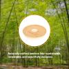 imageReplacement Bamboo Lid for Tumblers PressIn Lid Fits Tronco 32 oz 42 oz Glass Tumblers with Handle Light PurpleWhiteBamboo