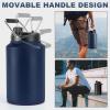 imageTronco 1 Gallon Water Bottle 128 oz Large Stainless Steel Triple Wall Vacuum Insulated Water Jug with Straw Lid and Spout Keep Cold 48 Hrs Top Handle Leak Proof Wide Mouth Sweat Proof BPA FreeDark Green