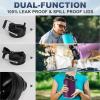 imageTronco 1 Gallon Water Bottle 128 oz Large Stainless Steel Triple Wall Vacuum Insulated Water Jug with Straw Lid and Spout Keep Cold 48 Hrs Top Handle Leak Proof Wide Mouth Sweat Proof BPA FreeNordic Purple 01