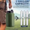 imageTronco 1 Gallon Water Bottle 128 oz Large Stainless Steel Triple Wall Vacuum Insulated Water Jug with Straw Lid and Spout Keep Cold 48 Hrs Top Handle Leak Proof Wide Mouth Sweat Proof BPA FreeNordic Purple 01