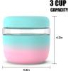 imageTronco 16 oz Glass Food Storage Containers with Lids Airtight Leak ampamp Spill Proof Glass Lunch Bowls for Meal Prep Salad Yogurt Soup ampamp Stew Microwave ampamp Dishwasher Safe BPAFree Set of 2Pink