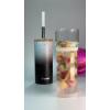 imageTronco 20 oz Vacuum Insulated Glass Tumbler with Lid and Straw  Keeps Drinks Cold for 12 Hrs  Reusable Glass Cup for Iced Coffee Smoothies ampamp Boba  Sweat ampamp BPA Free Dishwasher Safe Fit Car HolderWhite Black Dot