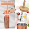 imageTronco 20 oz Vacuum Insulated Glass Tumbler with Lid and Straw  Keeps Drinks Cold for 12 Hrs  Reusable Glass Cup for Iced Coffee Smoothies ampamp Boba  Sweat ampamp BPA Free Dishwasher Safe Fit Car HolderWhite Black Dot