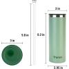 imageTronco 20oz Stainless Steel Vacuum Insulated Tumbler with Straw SpillResistant Lid BPAFree Reusable Coffee Cup for Iced Tea Water Coffee or Smoothie and More Gift for Men and WomenWhite