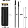 imageTronco 22oz Glass Tumbler with Bamboo Lid and Straw Reusable Iced Coffee Cup for Boba Tea Smoothies ampamp Cold Drinks SpillProof Glass Cup with Silicone Sleeve Dishwasher Safe BPAFree Pack of 1BlackWhite