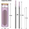 imageTronco 22oz Glass Tumbler with Bamboo Lid and Straw Reusable Iced Coffee Cup for Boba Tea Smoothies ampamp Cold Drinks SpillProof Glass Cup with Silicone Sleeve Dishwasher Safe BPAFree Pack of 1Purple