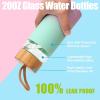 imageTronco 24oz Glass Water Bottles with Bamboo Lid ampamp Silicone Sleeve Leak Proof BPA Free Reusable Borosilicate Glass Bottles for Juicing Smoothies Juice ampamp Water for Men ampamp Women Gym Office TravelGreenpink