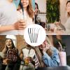 imageTronco Set of 6 Stainless Steel Reusable Metal Straws with Silicone Flex Tips Elbows Cover Metal Drinking Straws for Tronco Tumbler 6 Steel Straws6 Silicone Tips1 Straw Cleaning BrushIridescenceStainless Back