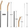 imageTronco Set of 6 Stainless Steel Reusable Metal Straws with Silicone Flex Tips Elbows Cover Metal Drinking Straws for Tronco Tumbler 6 Steel Straws6 Silicone Tips1 Straw Cleaning BrushIridescenceStainless Back