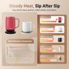 imageTronco Temperature Control Heated Coffee Mug 14 oz  Rechargeable SelfHeating Coffee Mug with Lid  Manual Control 3 Modes 130 Min Battery Life Auto ShutOff BlueCrimson