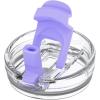 imageReplacement Bamboo Lid for Tumblers PressIn Lid Fits Tronco 32 oz 42 oz Glass Tumblers with Handle Light PurplePurple