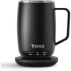 imageTronco Temperature Control Heated Coffee Mug 14 oz  Rechargeable SelfHeating Coffee Mug with Lid  Manual Control 3 Modes 130 Min Battery Life Auto ShutOff BlueBlack