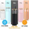imagetronco 24 oz Glass Tumbler with Straw and Lid  Glass Cup with Lid and Straw Smoothie Cup Iced Coffee Cup  Bamboo Lid and Protective Silicone Sleeve  BPAFree Gravel Ash
