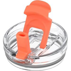imageReplacement Bamboo Lid for Tumblers PressIn Lid Fits Tronco 32 oz 42 oz Glass Tumblers with Handle Light PurpleCoral Orange