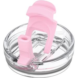 imageReplacement Bamboo Lid for Tumblers PressIn Lid Fits Tronco 32 oz 42 oz Glass Tumblers with Handle Light PurplePink