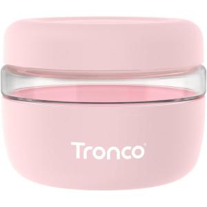 imageTronco 16 oz Glass Food Storage Containers with Lids Airtight Leak ampamp Spill Proof Glass Lunch Bowls for Meal Prep Salad Yogurt Soup ampamp Stew Microwave ampamp Dishwasher Safe BPAFree Set of 2Pink