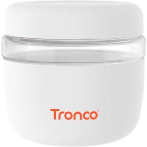 imageTronco 16 oz Glass Food Storage Containers with Lids Airtight Leak ampamp Spill Proof Glass Lunch Bowls for Meal Prep Salad Yogurt Soup ampamp Stew Microwave ampamp Dishwasher Safe BPAFree Set of 2White