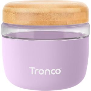 imageTronco 24 oz Glass Container with Bamboo Lids Food Storage Bowls for Soup Stew ampamp Overnight Oats Meal Prep Glass Lunch Bowl Container 100 Leak ampamp Spill Proof Airtight BPAFree Ideal GiftsLilacBamboo Lid