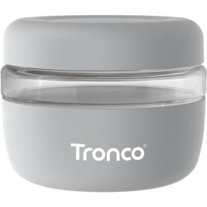 imageTronco 24 oz Glass Lunch Bowl Container with Lid Glass Food Containers Leak ampamp Spill Proof Soup ampamp Stew Food Storage Salad Yogurt Meal Prep Airtight Reusable Dishwasher Safe BPAFree Set of 1Light Gray